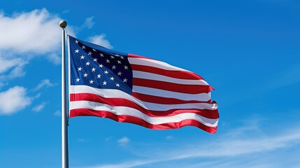 sky blue american flag