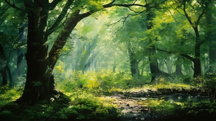 Naklejka premium leaves colorful background green