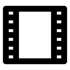 Obraz premium video and movie regular icon