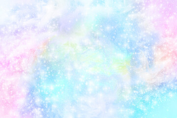 キラキラメルヘンな淡い背景（カラフル）