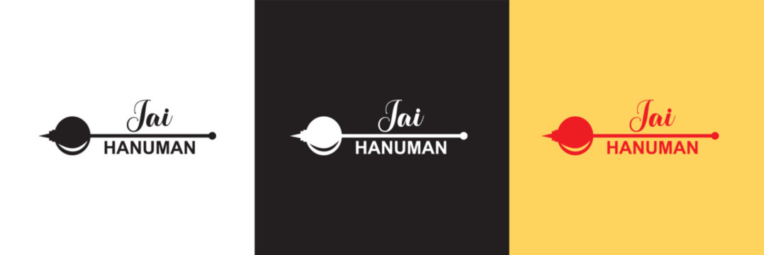 Jai Hanuman, calligraphy design banner, Indian god, lord hanuman ji, shri hanuman, bajarang bali. Happy Hanuman Jayanti" festival of India . 