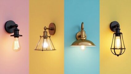 Stylish Modern Wall Sconces Vintage Industrial Lighting Fixtures Home Decor Interior Design