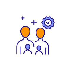 Family Icon Highlighting Importance in Life.