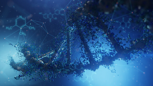 Molecule structure background