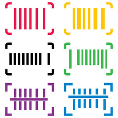 barcode scanner icon vector design symbol templates