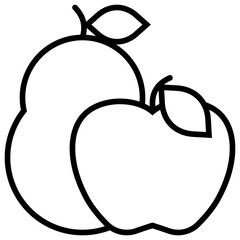 Fruits Outline icon 