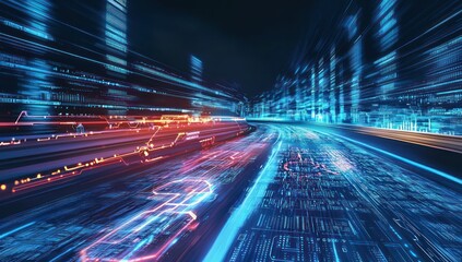 Futuristic racing game features data-driven themes and token economics.