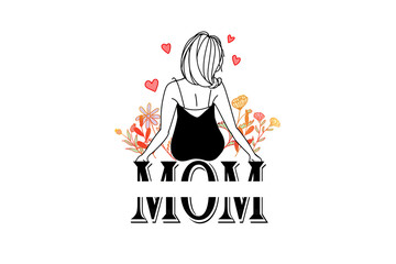 Mom, Mother's Day PNG Sublimation Design