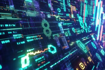 Decentralized financial exchanges visualized in the metaverse.