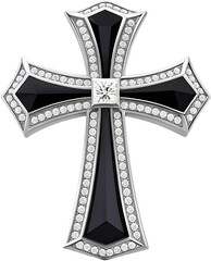 Elegant Christian cross symbolizes faith, hope, and divine grace in Christian traditions.