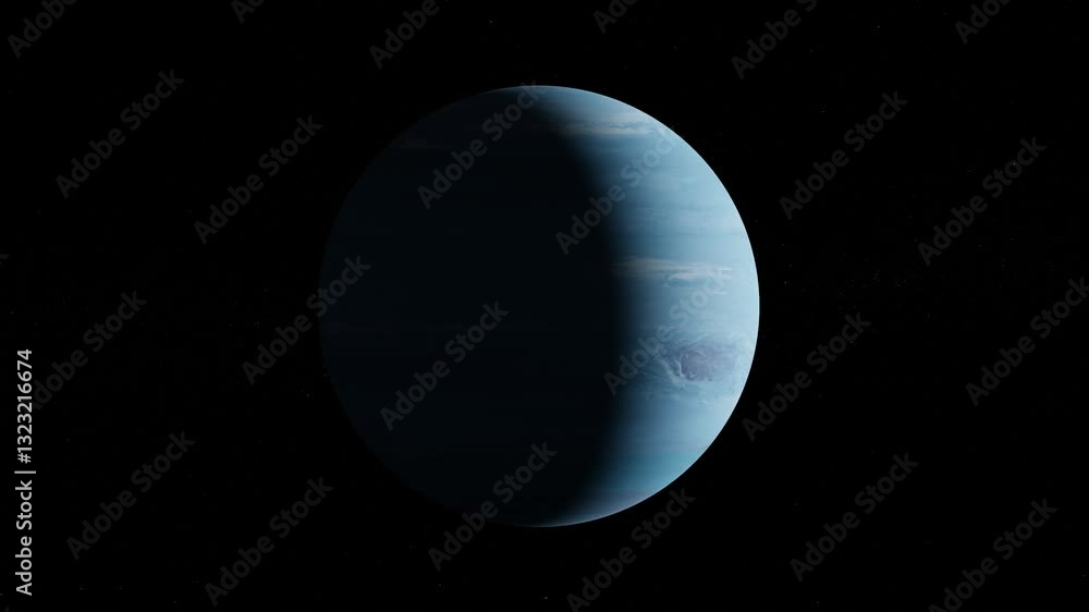 Canvas Prints neptune - 3d animation of solar system planets. high quality 4k science render