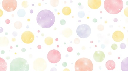 Pastel watercolor circles pattern background.