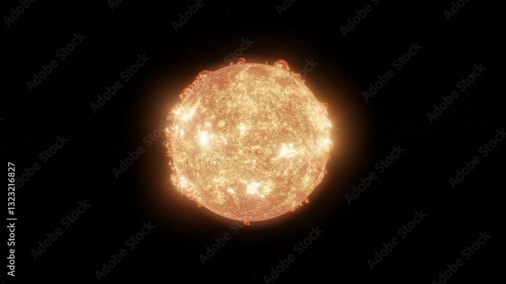 Canvas Prints sun - 3d animation of solar system planets. high quality 4k science render