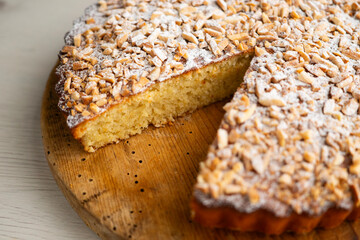 Tarta de Santiago. Almond cake famous in the Spanish region of Galicia.