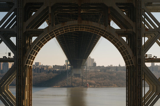 Underside View of George Washington Bridge