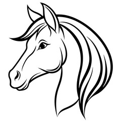 horse head silhouette