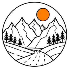 vector illustration of a sailing boat