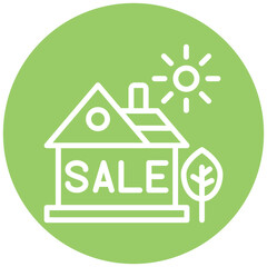 Vector Design House Sale Icon Style