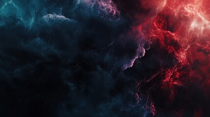 Dark sky with heavy clouds converging and a violent storm before the rain