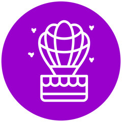 Vector Design Air Ballon Icon Style