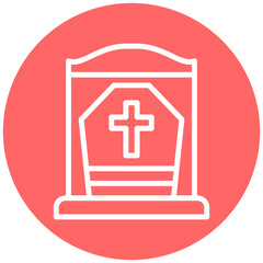 Fototapeta premium Vector Design Cemetery Icon Style