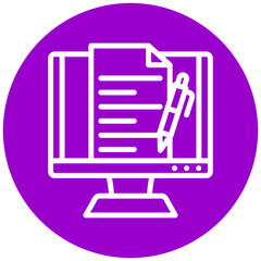 Vector Design Copywriting Icon Style