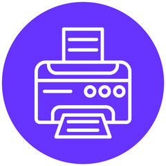 Vector Design Printer Icon Style