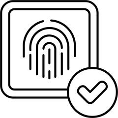 Approved Fingerprint Icon