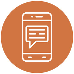 Vector Design Mobile Message Icon Style