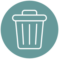 Vector Design Trash Icon Style