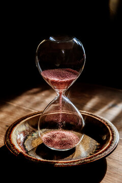 close up of a Hourglass