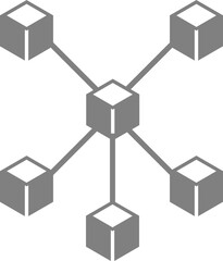 Obraz premium Blockchain Icon