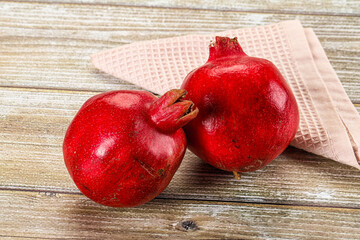 Fresh sweet juicy pomegranate fruit