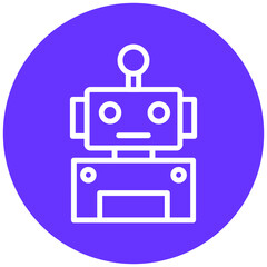 Vector Design Robot Icon Style