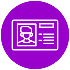 Vector Design Id Card Icon Style