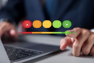Customer loyalty, Customer satisfaction in providing feedback for quality service. Users rated the...