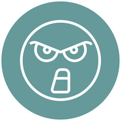 Vector Design Mad Icon Style