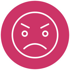 Vector Design Angry Icon Style