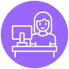 Vector Design Information Desk Icon Style