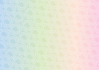 Pastel color background circle pattern illustration