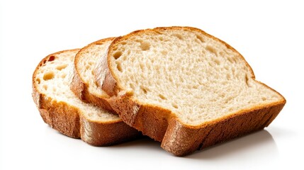 Rustic Whole Wheat Bread Loaf Slices with Grainy Texture