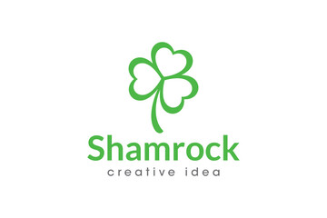 Creative Shamrock Logo Design Template