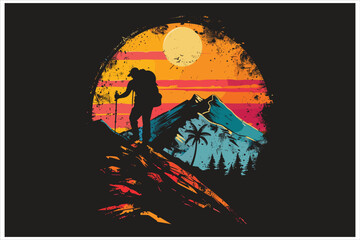 Camping Tent T-Shirt Vector