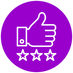 Vector Design Food Review Icon Style