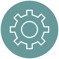 Vector Design Setting Icon Style