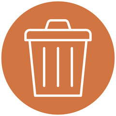 Vector Design Trash Can Icon Style