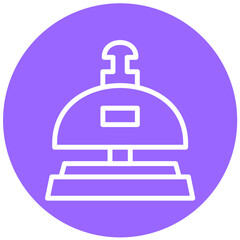 Vector Design Reception Bell Icon Style