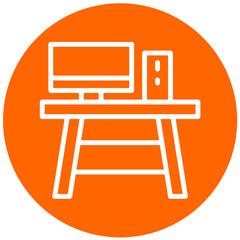 Fototapeta premium Vector Design Computer Table Icon Style