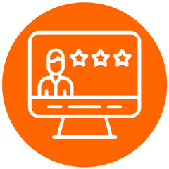 Vector Design Customer Review Icon Style