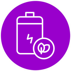 Vector Design Eco Battery Icon Style